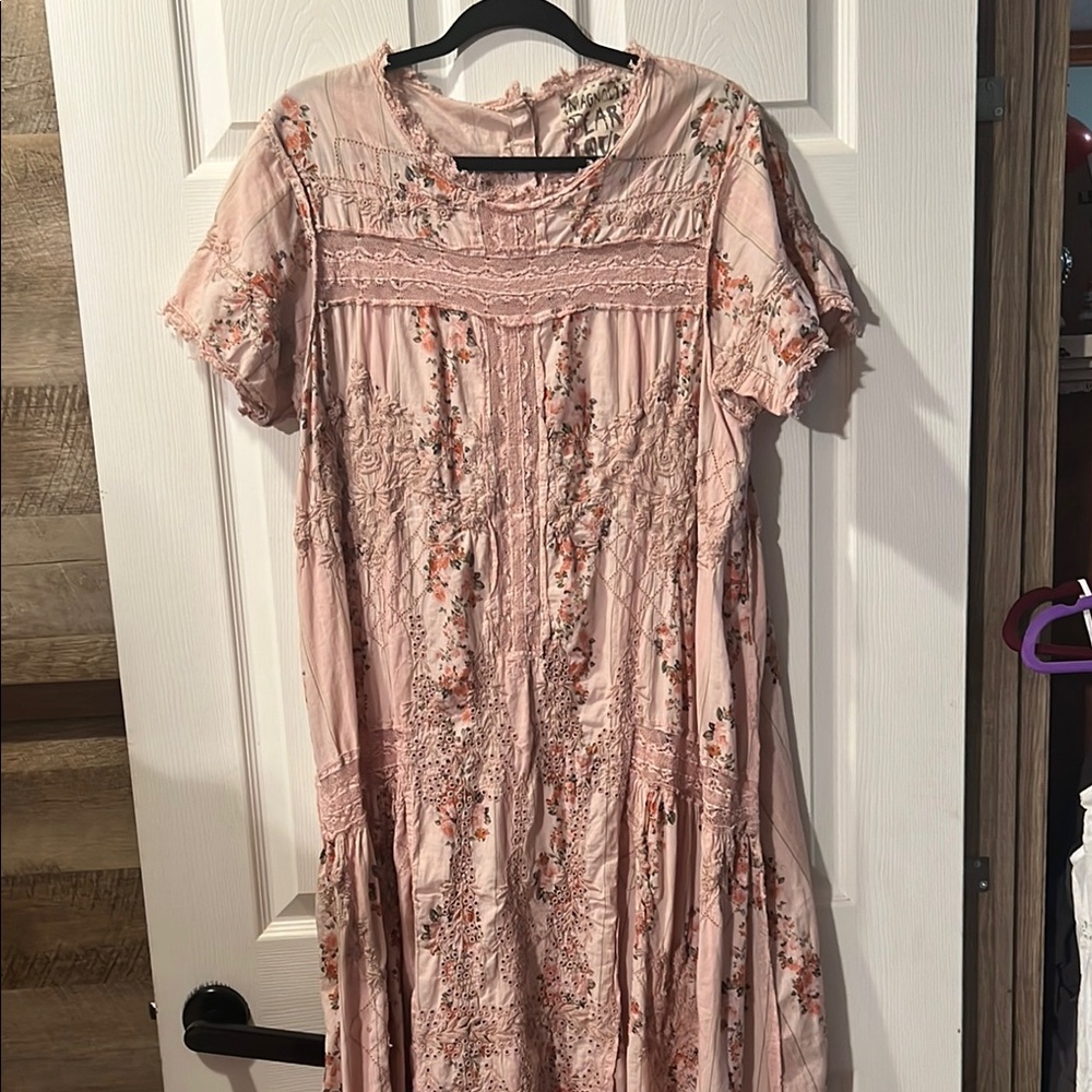Magnolia Pearl Pink Ruffled Tiered Sundress